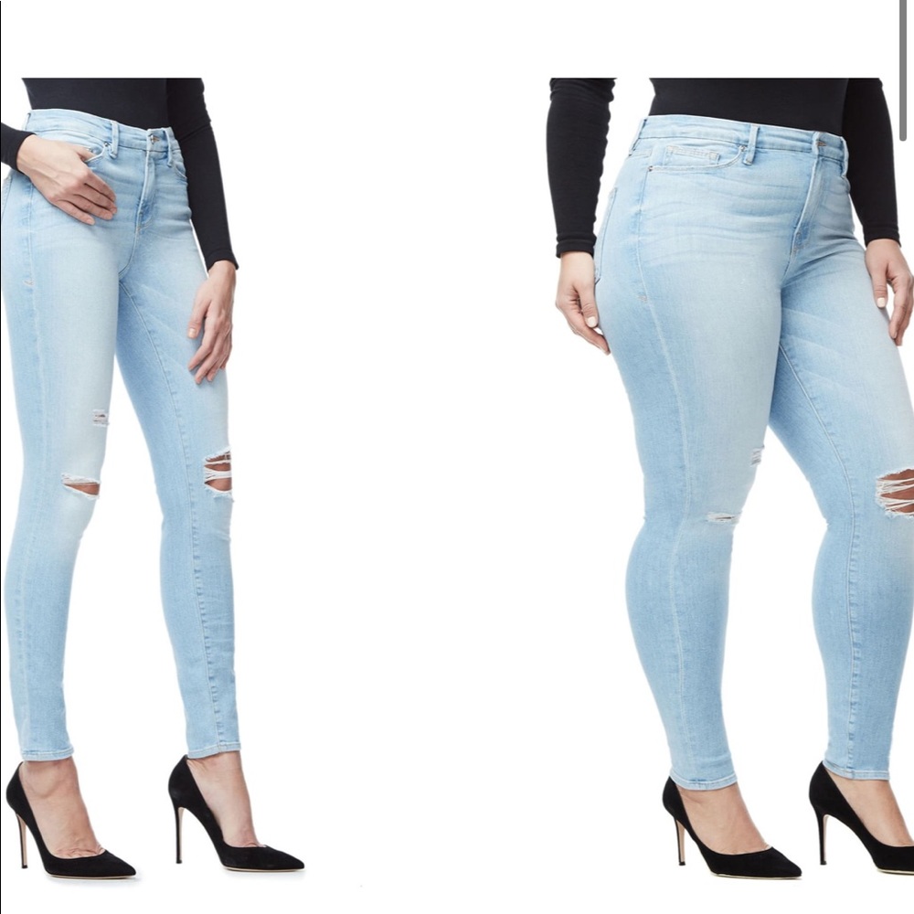 Good American Good legs cropped skinny jeans
